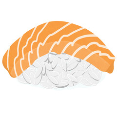 Sushi, illustration.