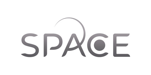 vector space word logo