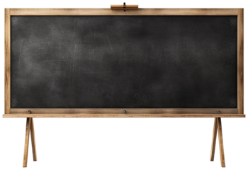 School long black board illustration PNG element cut out transparent isolated on white background ,PNG file ,artwork graphic design.