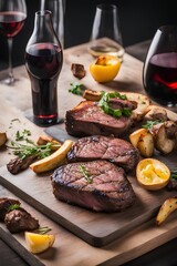 lamb chops with vegetables