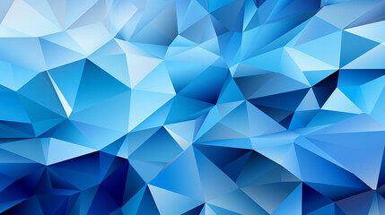 Obraz premium Geometric shapes on abstract blue background