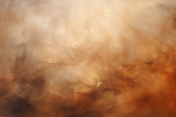 Abstract acrylic painting in earth tone for background. Generative AI image.