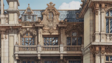 detail of the facade of the cathedral