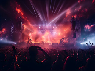 Heavy Metal Rock Concert AI Artwork