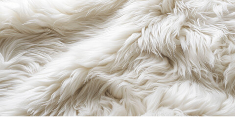 Soft White Fur Texture: Luxurious Background or Detail for Fashion and Interior Design