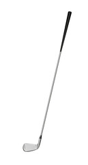 Silver Golf club. Illustration