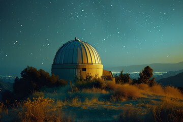 Magischer Himmel: Ein Observatorium erkundet die Geheimnisse des Universums in der dunklen Nacht