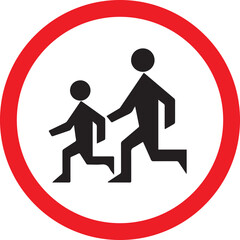kids play allowed sign. vector