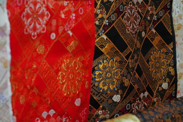 和柄金蘭生地japan textile,japan