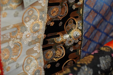 和柄金蘭生地japan textile