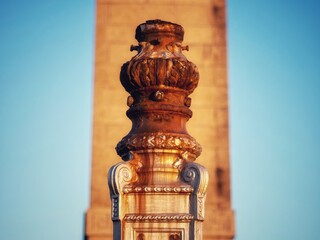 Vintage Lampost Remnant in Blackpool 