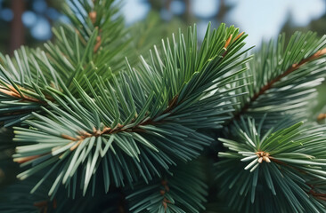 Fototapeta na wymiar close up of pine needles. 