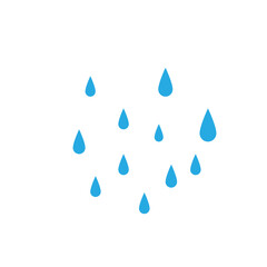 cartoon rainwater falling