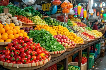 fruit stall in the market