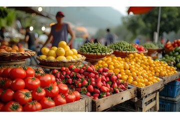 fruit stall in the market