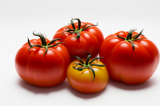 Tomato Minimalist Beauty. generative AI.