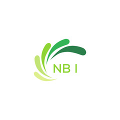 NBI Letter logo design template vector. NBI Business abstract connection vector logo. NBI icon circle logotype.
