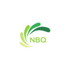 NBQ Letter logo design template vector. NBQ Business abstract connection vector logo. NBQ icon circle logotype.
