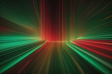 digital abstract green and red background