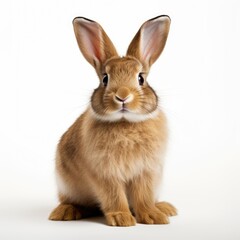 Bunny rabbit on a white background