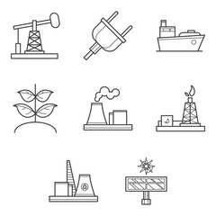 industry clip art set
