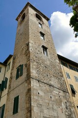 Fototapeta na wymiar La tour Cacaioli appelée Torre del Campano à Pise 