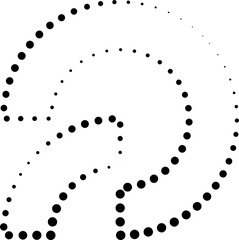 Geometric shapes dots line. Element for design