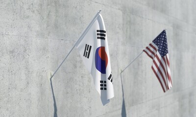 대한민국 미국 국기 South Korea USA Flag
