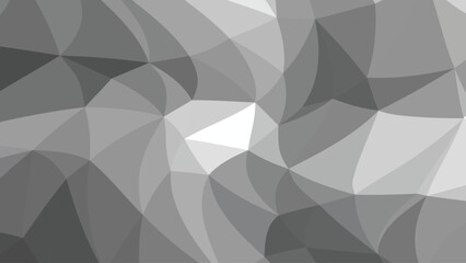 Monochrome gradient polygon pattern. Low poly design
