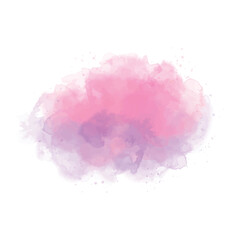 Pink stain splash watercolor illustration
