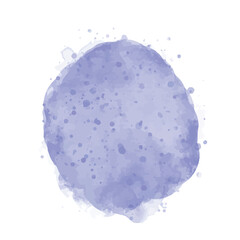 Purple blob stain watercolor illustration