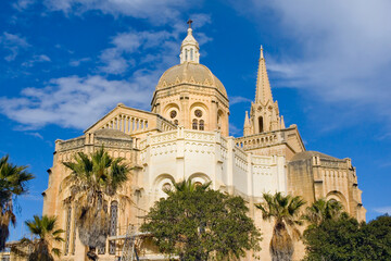 Fototapeta na wymiar Ghajnsielem Parish Church in Mgarr, Malta 