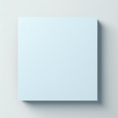 Fotografia de estilo mockup de taco de notas de papel de tonos azul claro, sobre fondo neutro
