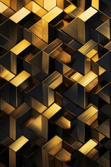 Gold repeated geometric pattern