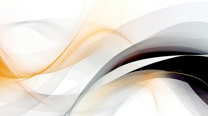 Abstract graceful illustration of flowing intersecting lines in black, gray and brown