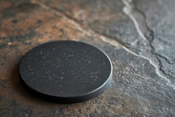 Black silicone trivet on a dark stone kitchen surface