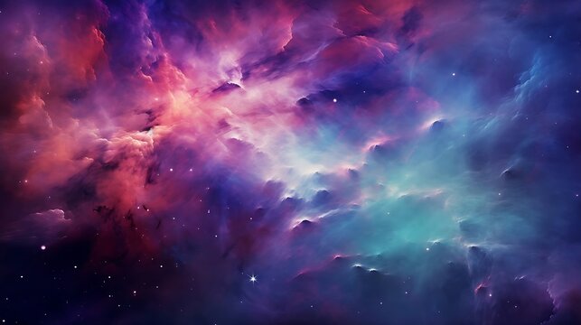 Universe science astronomy. Cosmic space and stars, science fiction wallpaper. Beauty of deep space. Colorful space galaxy cloud nebula. Stary night cosmos. 