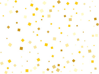 Gold Foil Square Confetti - obrazy, fototapety, plakaty