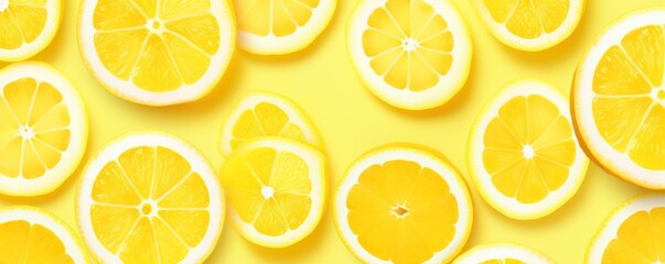 Lemon repeated geometric pattern