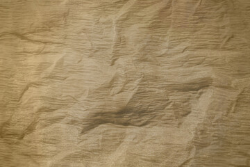 Crumpled old paper as background. Texture of parchment