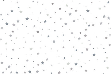 Magic pattern of silver stars