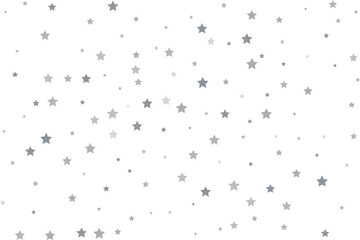 Magic pattern of silver stars