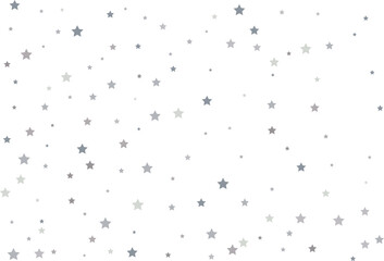 Magic pattern of silver stars