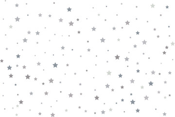 Magic pattern of silver stars