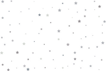 Magic pattern of silver stars
