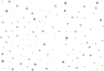 Magic pattern of silver stars