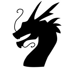 dragon head silhouette icon