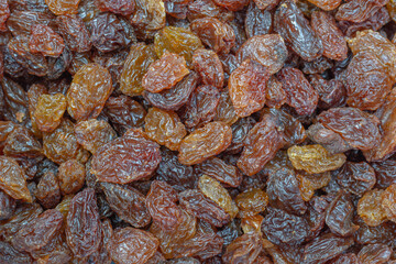 Raisins background. Raisins texture.