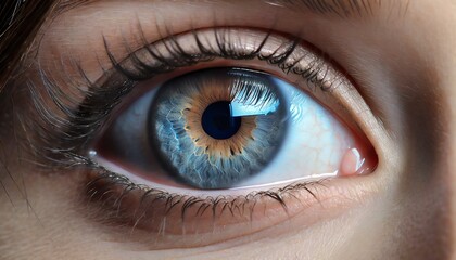 human eye close up