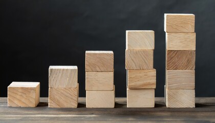 Stacked blocks showing the company's economic growth